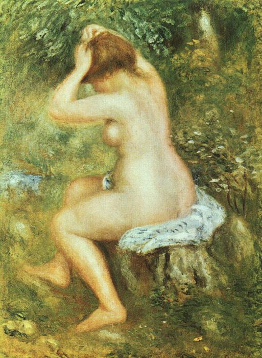 Pierre Renoir Baigneuse se Coiffant Germany oil painting art
